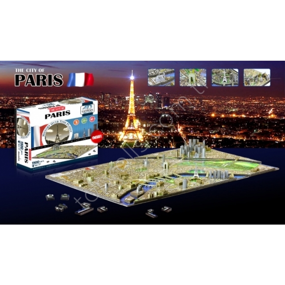 4D Cityscape PARIS Puzzle