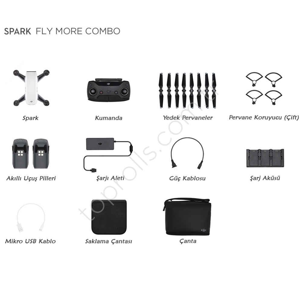 DJI Spark Fly More Combo Drone (Beyaz)